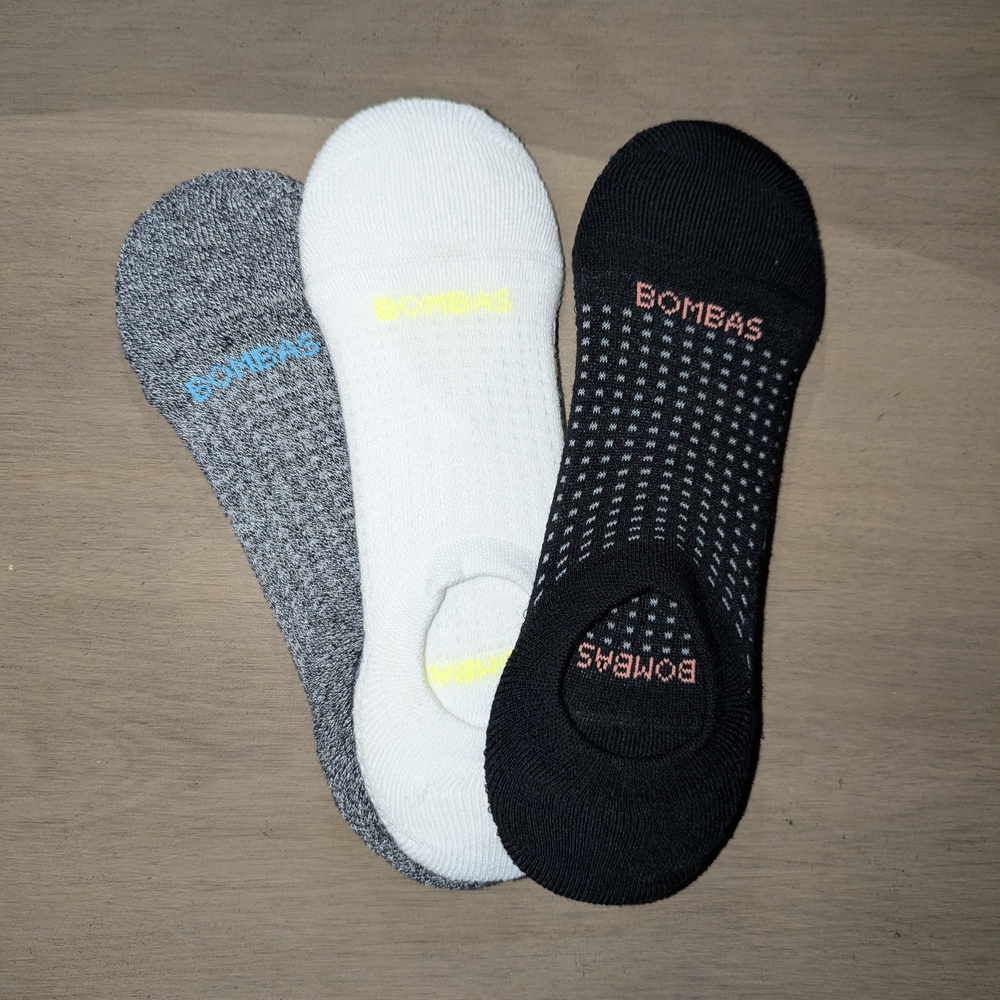Bombas Men's Performance Cushioned No Show Sock 3-Pack